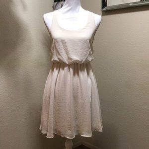 Lush cream flowy summer dress